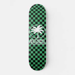 Zwarte en groene klankkaart skateboard