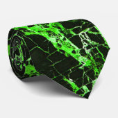 Zwarte en groene marmer, stropdas (Opgerold)