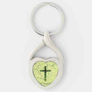 ZWARTE EN GROENE RUIMTE MET MARBLE ACHTERGROND SLEUTELHANGER