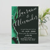 Zwarte en groene springstaarten kaart (Staand voorkant)