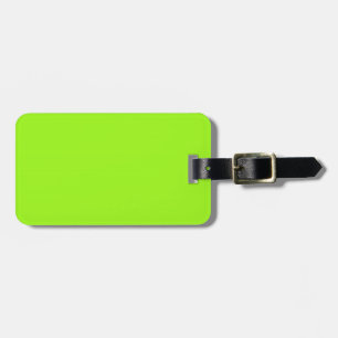 Zwarte en neon groene bagagelabel