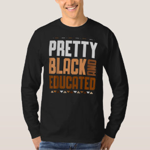 zwarte en opgeleide Afrikaanse vrouwen zwarte his T-shirt