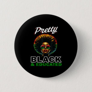 zwarte en opgeleide Sticker Ronde Button 5,7 Cm