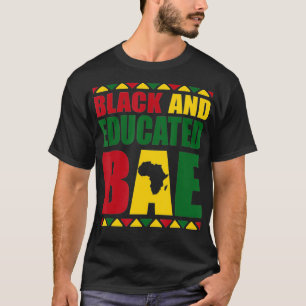 Zwarte en opgeleide zwarte geschiedenis maand Afri T-shirt