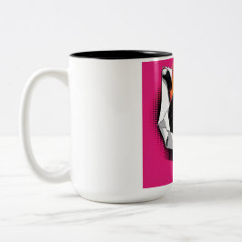 Zwarte en Oranje Kat Koffie Mok