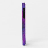 Zwarte en Paarse Abstracte bubbels Case-Mate iPhone Case (Achterkant/links)