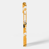 Zwarte en paarse bloemen, opvallende kunst Case-Mate iPhone case (Achterkant / Links)