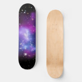 Zwarte en Paarse Celestial Space Foto Skateboard (Voorkant)