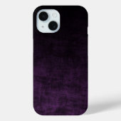 Zwarte en Paarse Grunge Ombre Textuur Case-Mate iPhone Case (Achterkant)