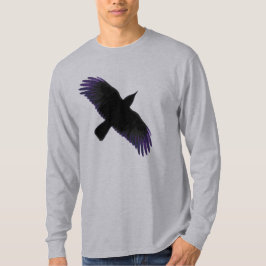 Zwarte en Paarse rij T-shirt