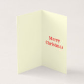 Zwarte en rode 25-pak kerstkaarten kaart (Binnen)