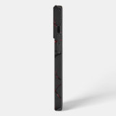 Zwarte en rode aderen iPhone hoesje (Linkerkant)