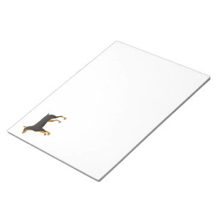 zwarte en rode dobie nieuwe film notitieblok