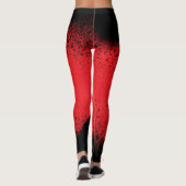 Zwarte en rode leggings (Achterkant)