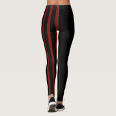 Zwarte en rode nar leggings (Achterkant)