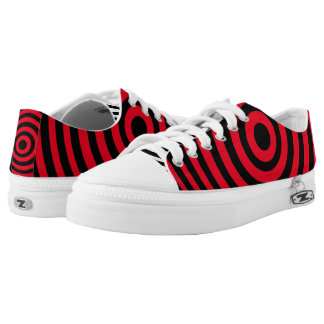 Zwarte en rode stier low top schoenen
