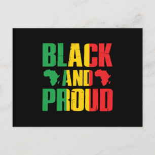 Zwarte en rode zwarte geschiedenis (2) uitnodiging briefkaart