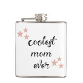 Zwarte en Roze koelste Mam ooit Heupfles (Voorkant)