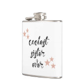 Zwarte en Roze koelste zuster Erver Kolf Heupfles (Links)