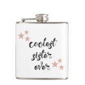 Zwarte en Roze koelste zuster Erver Kolf Heupfles (Voorkant)