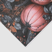 Zwarte en Roze Pompoen Herfst Decoupage Tissuepapier (Detail)