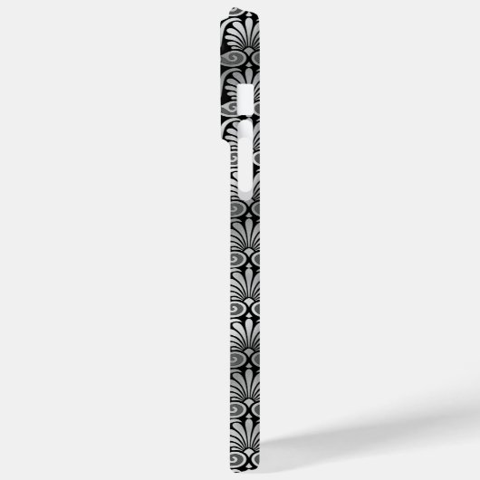 ZWARTE EN SILVER PATRONEN Case-Mate iPhone CASE (Achterkant / Links)