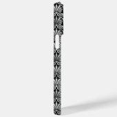 ZWARTE EN SILVER PATRONEN Case-Mate iPhone CASE (Achterkant / Rechts)