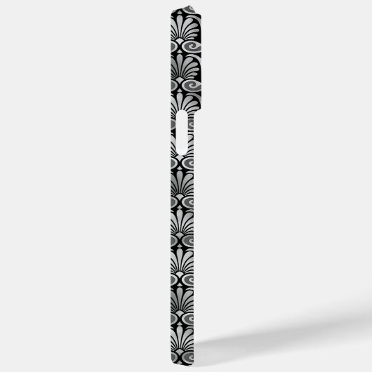 ZWARTE EN SILVER PATRONEN Case-Mate iPhone CASE (Achterkant / Rechts)