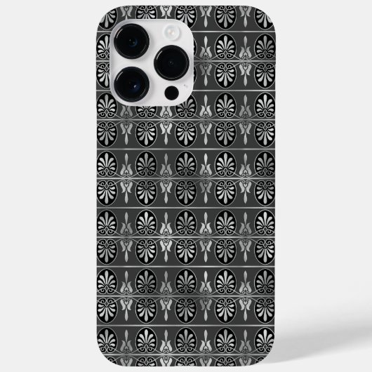 ZWARTE EN SILVER PATRONEN Case-Mate iPhone CASE (Achterkant)