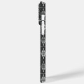 ZWARTE EN SILVER PATRONEN Case-Mate iPhone CASE (Achterkant / Links)