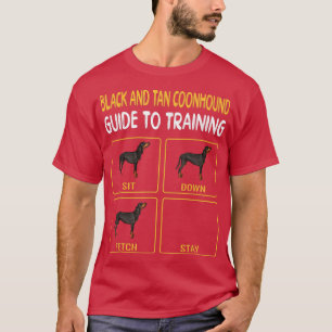 Zwarte en Tan Coonhound Guide voor training van ho T-shirt