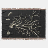 Zwarte en Tan Coral Deken (Voorkant)