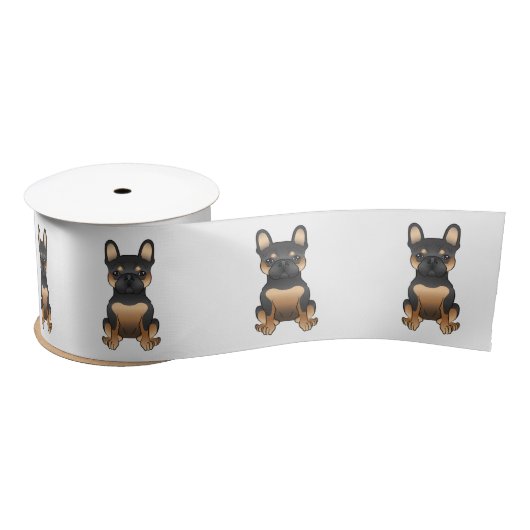 Zwarte en Tan French bulldog / Frenchie Cute Dogs Lint (Spoel)
