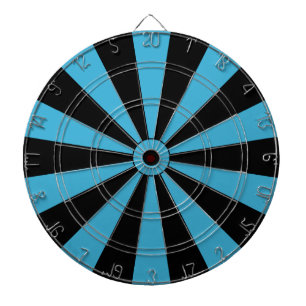 Zwarte en Turquoise Stripe Dart Board Dartbord