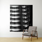 Zwarte en witte Abstracte architectuur Wandkleed (In situ)