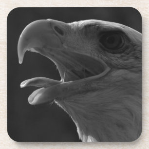 Zwarte en witte adelaar onderzetter