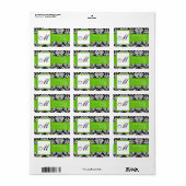  zwarte en witte Adresetiketten Etiket (Full Sheet)