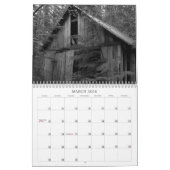 Zwarte en witte agenda kalender (Mar 2026)