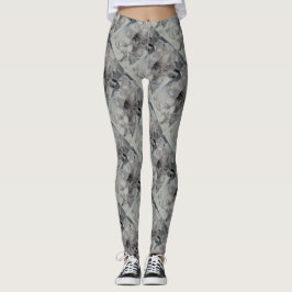 ZWARTE EN WITTE AMARYLLIS | LEGGINGS