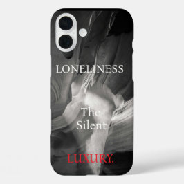 Zwarte en witte Antelope Canyon / Eenzaamheid iPhone 16 Plus Hoesje