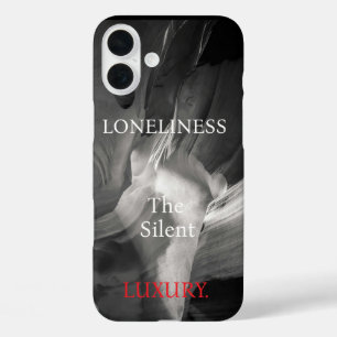 Zwarte en witte Antelope Canyon / Eenzaamheid iPhone 16 Plus Hoesje