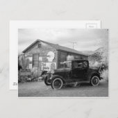 zwarte en witte auto briefkaart (Voorkant / Achterkant)