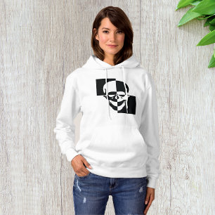 Zwarte en witte baarmoeder hoodie