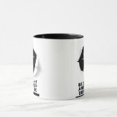 Zwarte en witte blauwe maffia Inside Bullet Hole M Mok (Midden)