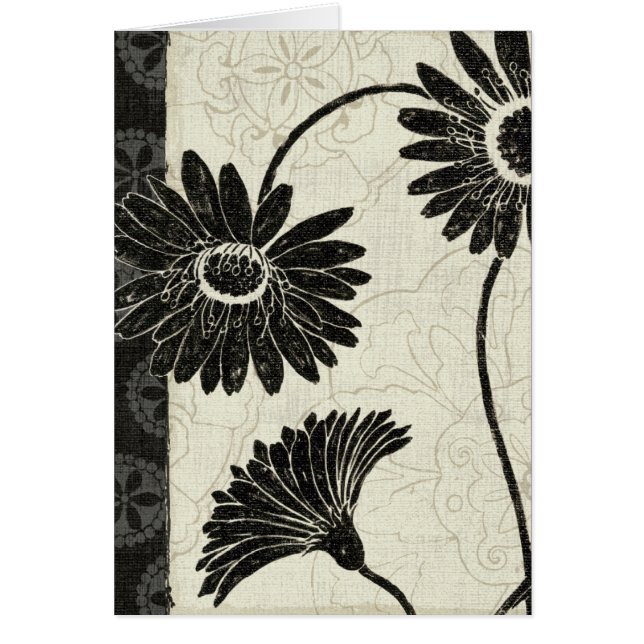 Zwarte en witte bloemen (Voorkant)