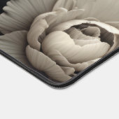 Zwarte en witte bloemen bureaumat (Hoek)