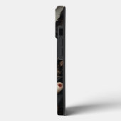 Zwarte en witte bloemen Case-Mate iPhone case (Achterkant / Links)