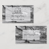 Zwarte en witte bomen visitekaartje (Voorkant / Achterkant)