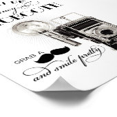  zwarte en witte bruiloft Fotografie Poster (Hoek)