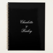 Zwarte en witte bruiloft planner (Voorkant)